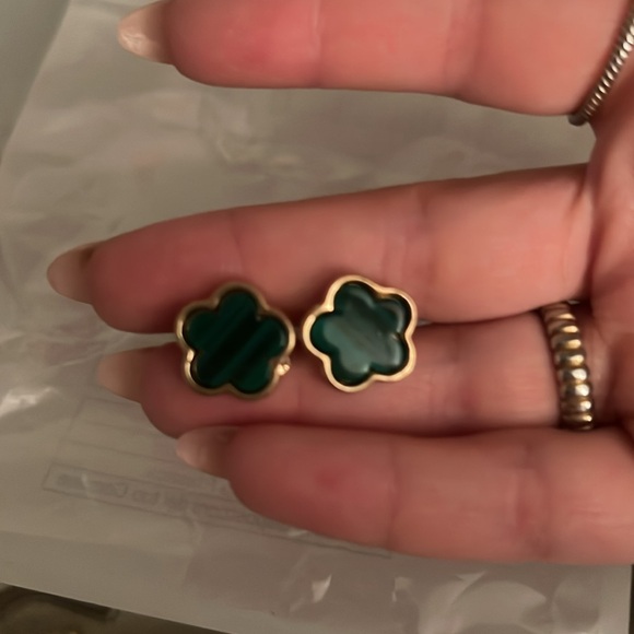 Emerald green gold jewelry set - Picture 3 of 5